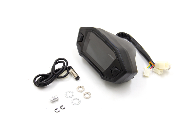 Modified Motorcycle LCD Speedometer Odometer Gauge Digital Display Tachometer for ATV Scooter